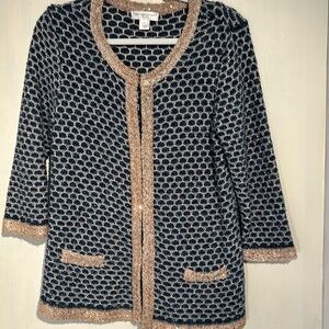 Christopher & Banks cardigan, size P/L fake pockets front